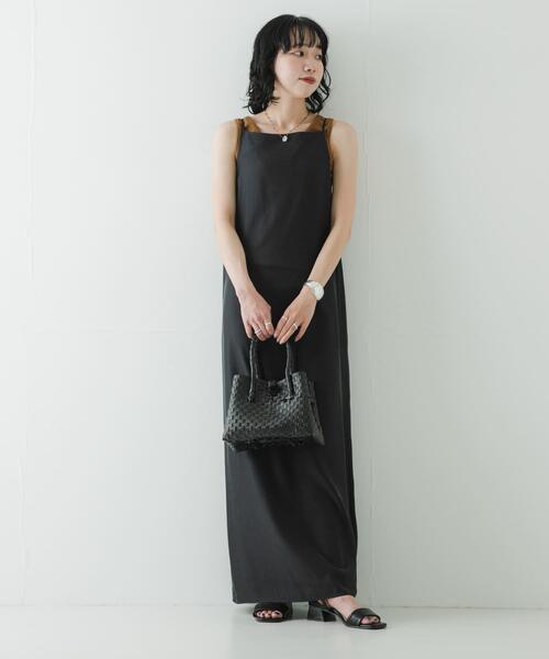 URBAN RESEARCH(アーバンリサーチ)の「『接触冷感』キュプラキャミワンピース(ワンピース・レディース・ブラック/ブラウン・38/36)」の11枚目の写真