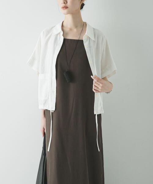 URBAN RESEARCH(アーバンリサーチ)の「『接触冷感』キュプラキャミワンピース(ワンピース・レディース・ブラック/ブラウン・38/36)」の15枚目の写真