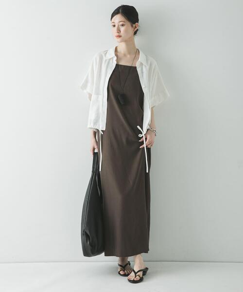 URBAN RESEARCH(アーバンリサーチ)の「『接触冷感』キュプラキャミワンピース(ワンピース・レディース・ブラック/ブラウン・38/36)」の17枚目の写真