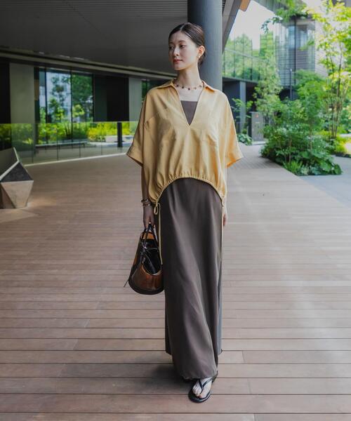 URBAN RESEARCH(アーバンリサーチ)の「『接触冷感』キュプラキャミワンピース(ワンピース・レディース・ブラック/ブラウン・38/36)」の20枚目の写真