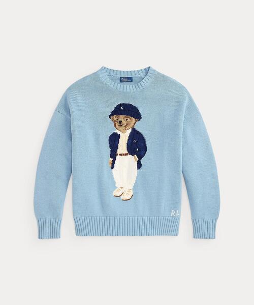 POLO RALPH LAUREN(ポロ ラルフ ローレン)の「Polo ベア オーバーサイズ コットン セーター(ニット/セーター・レディース・ブルー・L/M/S/XS)」の7枚目の写真