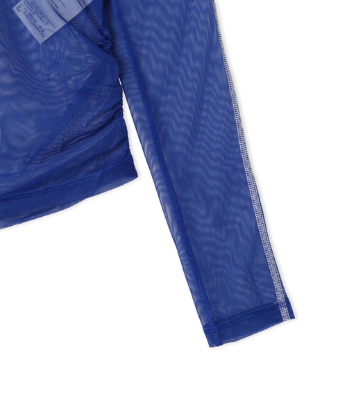 NIKE(ナイキ)の「NIKE AS W NK STREET SHEER LS / ナイキ ウィメンズ ストリート シアー L/S トップ 【SP】(Tシャツ/カットソー・レディース・ブルー/ブラック・S/M/L)」の4枚目の写真