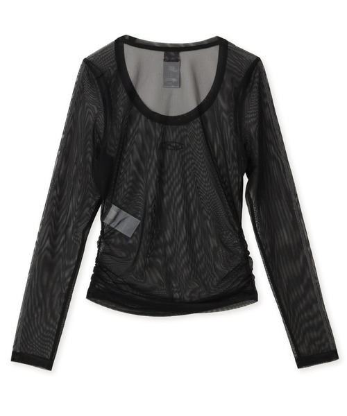NIKE(ナイキ)の「NIKE AS W NK STREET SHEER LS / ナイキ ウィメンズ ストリート シアー L/S トップ 【SP】(Tシャツ/カットソー・レディース・ブルー/ブラック・S/M/L)」の9枚目の写真