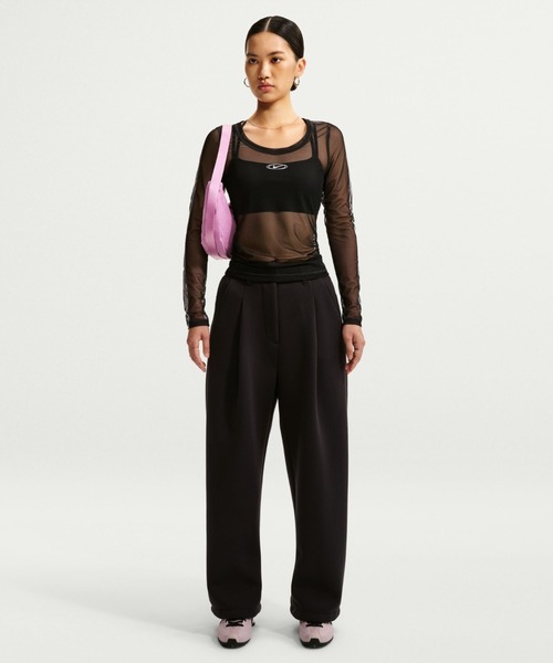 NIKE(ナイキ)の「NIKE AS W NK STREET SHEER LS / ナイキ ウィメンズ ストリート シアー L/S トップ 【SP】(Tシャツ/カットソー・レディース・ブルー/ブラック・S/M/L)」の12枚目の写真