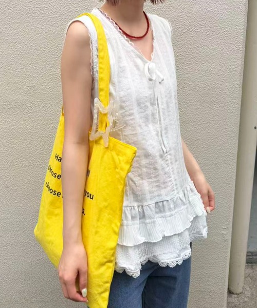 mebole(メボレ)の「ティアードレースチュニック(その他トップス・レディース・ホワイト・FREE)」の7枚目の写真