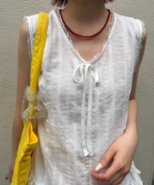 mebole(メボレ)の「ティアードレースチュニック(その他トップス・レディース・ホワイト・FREE)」の15枚目の写真