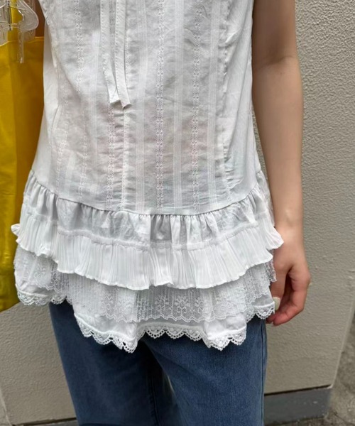 mebole(メボレ)の「ティアードレースチュニック(その他トップス・レディース・ホワイト・FREE)」の16枚目の写真