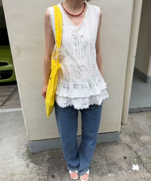 mebole(メボレ)の「ティアードレースチュニック(その他トップス・レディース・ホワイト・FREE)」の22枚目の写真