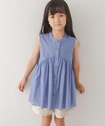 『親子リンク』コットンボイル切替ブラウス(KIDS)