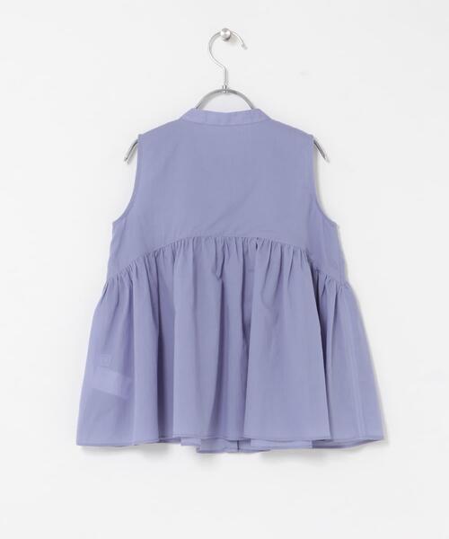 URBAN RESEARCH DOORS(アーバンリサーチドアーズ)の「『親子リンク』コットンボイル切替ブラウス(KIDS)(シャツ/ブラウス・キッズ・オフホワイト/ブルー・120/105/135)」の5枚目の写真