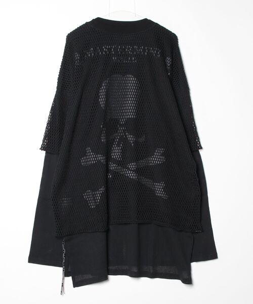 mastermind JAPAN（マスターマインド）の「BOXY MESH LAYEREDLS TEE（Tシャツ/カットソー・メンズ・ホワイト系その他/ブラック系その他・XL）」の4枚目の写真