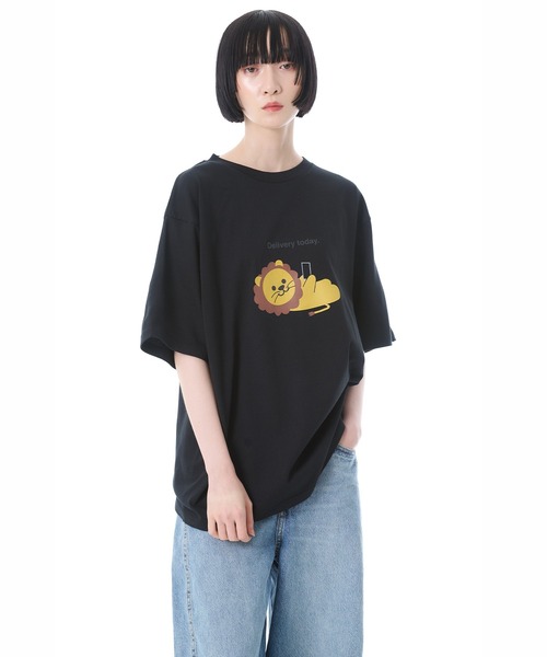 FRUIT OF THE LOOM(フルーツオブザルーム)の「Delivery today Tシャツ(Tシャツ/カットソー・メンズ・ブラック/ネイビー/ホワイト・XL/L/M)」の2枚目の写真