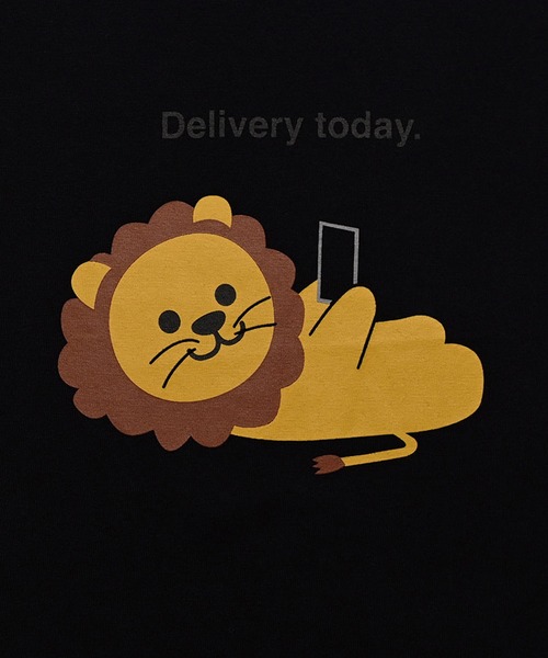 FRUIT OF THE LOOM(フルーツオブザルーム)の「Delivery today Tシャツ(Tシャツ/カットソー・メンズ・ブラック/ネイビー/ホワイト・XL/L/M)」の6枚目の写真