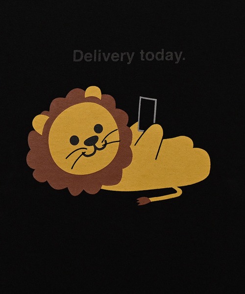 FRUIT OF THE LOOM(フルーツオブザルーム)の「Delivery today Tシャツ(Tシャツ/カットソー・メンズ・ブラック/ネイビー/ホワイト・XL/L/M)」の8枚目の写真