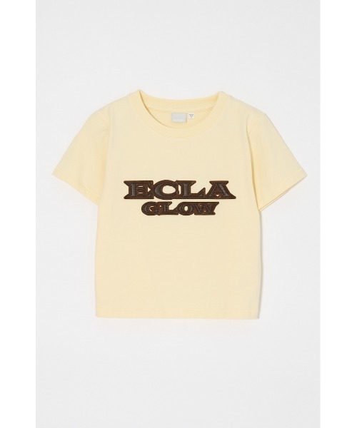 MOUSSY(マウジー)の「LEATHER PATCH Tシャツ(Tシャツ/カットソー・レディース・ピンク/ライトイエロー/ホワイト/ブラック・FREE)」の4枚目の写真