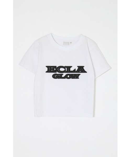 MOUSSY(マウジー)の「LEATHER PATCH Tシャツ(Tシャツ/カットソー・レディース・ピンク/ライトイエロー/ホワイト/ブラック・FREE)」の2枚目の写真