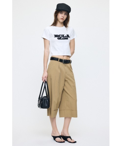 MOUSSY(マウジー)の「LEATHER PATCH Tシャツ(Tシャツ/カットソー・レディース・ピンク/ライトイエロー/ホワイト/ブラック・FREE)」の15枚目の写真