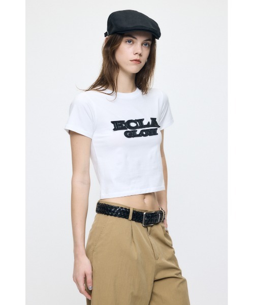 MOUSSY(マウジー)の「LEATHER PATCH Tシャツ(Tシャツ/カットソー・レディース・ピンク/ライトイエロー/ホワイト/ブラック・FREE)」の17枚目の写真