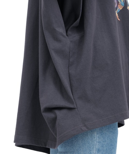 チチカカ（チチカカ）の「汗染み防止パウワウプリントプルオーバー（Tシャツ/カットソー・レディース・アイボリー/チャコールグレー/ブルーグリーン・FREE）」の14枚目の写真