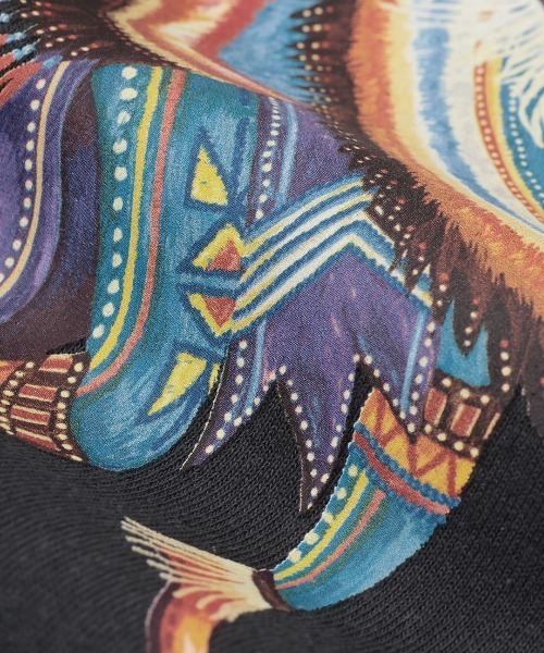 チチカカ（チチカカ）の「汗染み防止パウワウプリントプルオーバー（Tシャツ/カットソー・レディース・アイボリー/チャコールグレー/ブルーグリーン・FREE）」の18枚目の写真