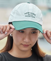 Chick | 2-Tone NEWYORK Baseball Cap / 2トーン NEWYORK ベースボールキャップ カーブバイザー レディース 2026年夏 夏服(キャップ)