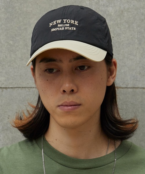 Chick(チック)の「2-Tone NEWYORK Baseball Cap / 2トーン NEWYORK ベースボールキャップ カーブバイザー レディース 2026年夏 夏服(キャップ・レディース・ホワイト/ブラック/ベージュ/ネイビー/イエロー・FREE)」の2枚目の写真