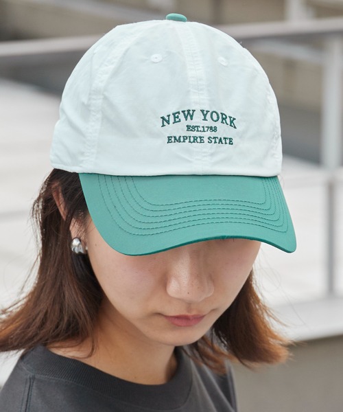 Chick(チック)の「2-Tone NEWYORK Baseball Cap / 2トーン NEWYORK ベースボールキャップ カーブバイザー レディース 2026年夏 夏服(キャップ・レディース・ホワイト/ブラック/ベージュ/ネイビー/イエロー・FREE)」の9枚目の写真