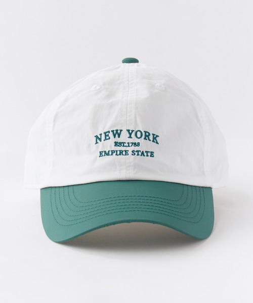 Chick(チック)の「2-Tone NEWYORK Baseball Cap / 2トーン NEWYORK ベースボールキャップ カーブバイザー レディース 2026年夏 夏服(キャップ・レディース・ホワイト/ブラック/ベージュ/ネイビー/イエロー・FREE)」の6枚目の写真
