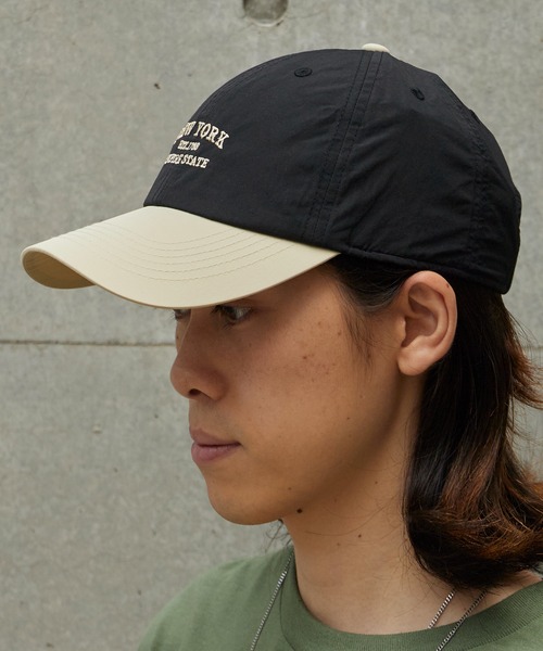Chick(チック)の「2-Tone NEWYORK Baseball Cap / 2トーン NEWYORK ベースボールキャップ カーブバイザー レディース 2026年夏 夏服(キャップ・レディース・ホワイト/ブラック/ベージュ/ネイビー/イエロー・FREE)」の13枚目の写真