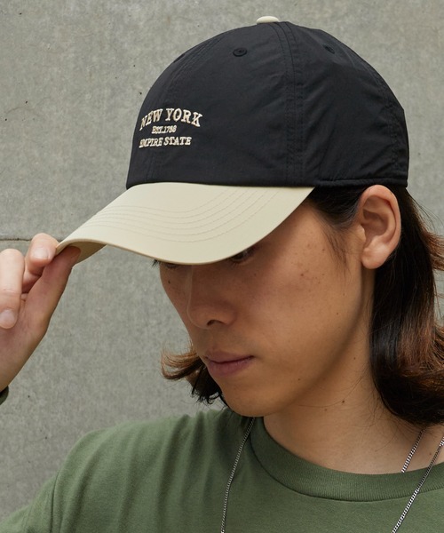 Chick(チック)の「2-Tone NEWYORK Baseball Cap / 2トーン NEWYORK ベースボールキャップ カーブバイザー レディース 2026年夏 夏服(キャップ・レディース・ホワイト/ブラック/ベージュ/ネイビー/イエロー・FREE)」の14枚目の写真