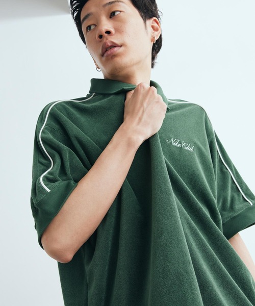 NIKE(ナイキ)の「ナイキ スポーツウェア クラブ メンズ フレンチテリー ポロ / Nike Sportswear Club Men's French Terry Polo IQ6274-323 Fir(ポロシャツ・メンズ・カモフラージュ・L/M/S/2XL/XS/XL)」の5枚目の写真