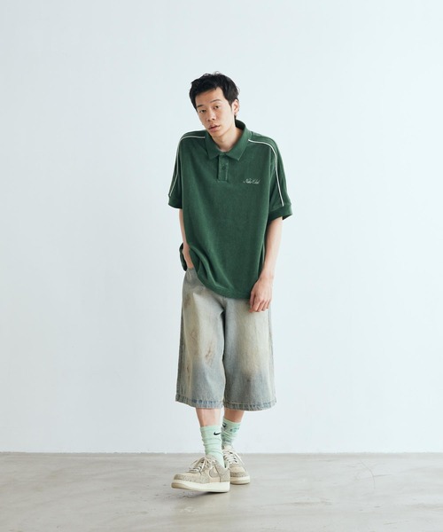 NIKE(ナイキ)の「ナイキ スポーツウェア クラブ メンズ フレンチテリー ポロ / Nike Sportswear Club Men's French Terry Polo IQ6274-323 Fir(ポロシャツ・メンズ・カモフラージュ・L/M/S/2XL/XS/XL)」の3枚目の写真