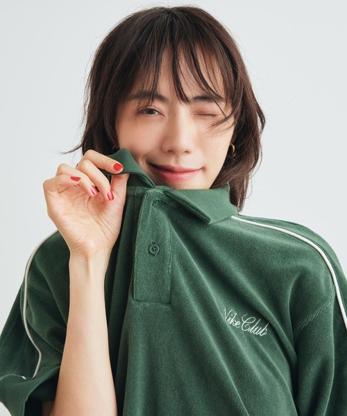 NIKE(ナイキ)の「ナイキ スポーツウェア クラブ メンズ フレンチテリー ポロ / Nike Sportswear Club Men's French Terry Polo IQ6274-323 Fir(ポロシャツ・メンズ・カモフラージュ・L/M/S/2XL/XS/XL)」の10枚目の写真