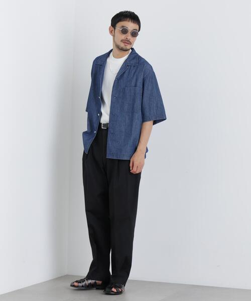 NANO universe（ナノユニバース）の「NewOnTrousers ウォッシュサテンWide テーパー（その他パンツ・メンズ・グレイッシュベージュ/ダークブラウン/ブラック・XL/M/S/L）」の21枚目の写真