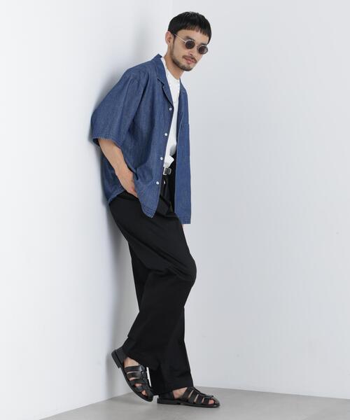 NANO universe（ナノユニバース）の「NewOnTrousers ウォッシュサテンWide テーパー（その他パンツ・メンズ・グレイッシュベージュ/ダークブラウン/ブラック・XL/M/S/L）」の22枚目の写真