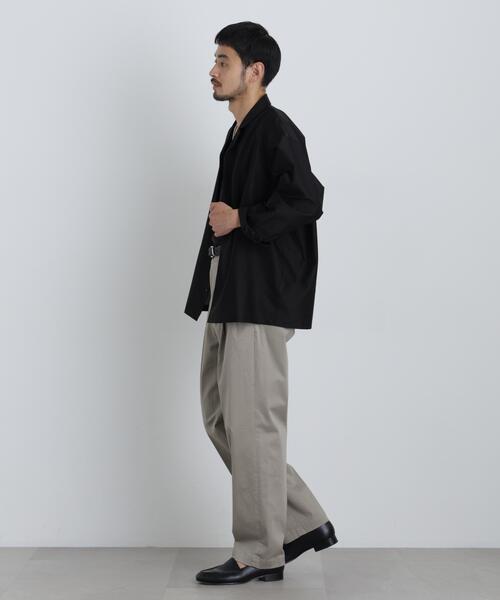 NANO universe（ナノユニバース）の「NewOnTrousers ウォッシュサテンWide テーパー（その他パンツ・メンズ・グレイッシュベージュ/ダークブラウン/ブラック・XL/M/S/L）」の9枚目の写真