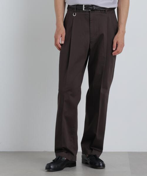 NANO universe（ナノユニバース）の「NewOnTrousers ウォッシュサテンWide テーパー（その他パンツ・メンズ・グレイッシュベージュ/ダークブラウン/ブラック・XL/M/S/L）」の11枚目の写真