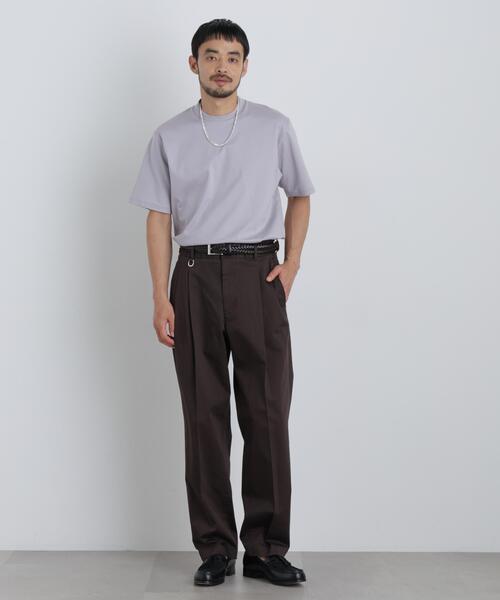 NANO universe（ナノユニバース）の「NewOnTrousers ウォッシュサテンWide テーパー（その他パンツ・メンズ・グレイッシュベージュ/ダークブラウン/ブラック・XL/M/S/L）」の13枚目の写真
