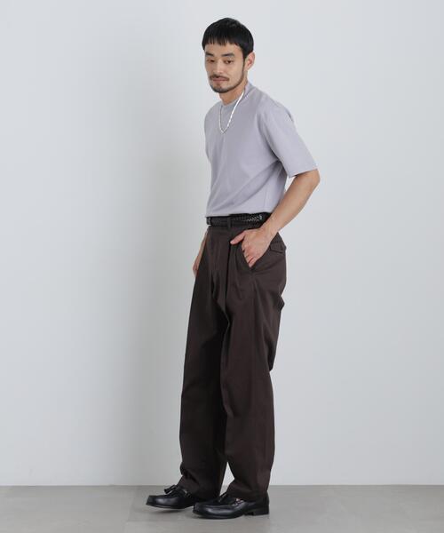 NANO universe（ナノユニバース）の「NewOnTrousers ウォッシュサテンWide テーパー（その他パンツ・メンズ・グレイッシュベージュ/ダークブラウン/ブラック・XL/M/S/L）」の16枚目の写真