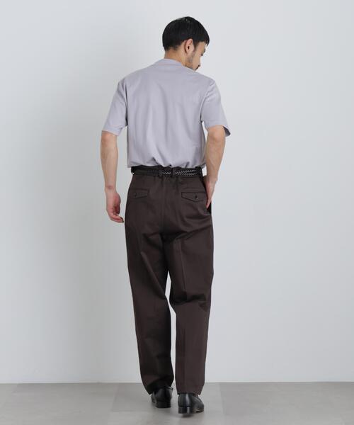NANO universe（ナノユニバース）の「NewOnTrousers ウォッシュサテンWide テーパー（その他パンツ・メンズ・グレイッシュベージュ/ダークブラウン/ブラック・XL/M/S/L）」の17枚目の写真