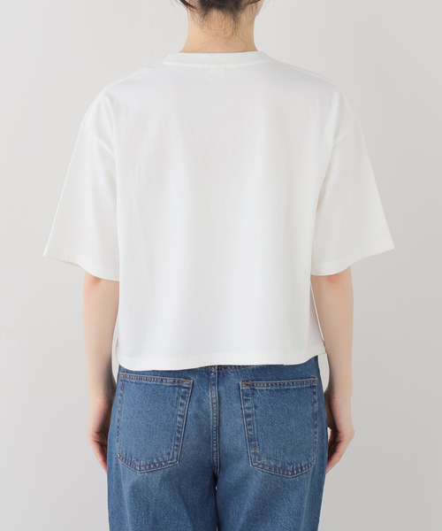 SCREEN STARS(スクリーンスターズ)の「《追加》SCREEN STARS SLOBE別注 ショートニュースペーパーTEE(Tシャツ/カットソー・レディース・ピンク/ホワイト・FREE)」の15枚目の写真