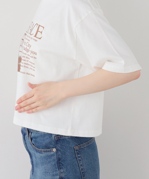 SCREEN STARS(スクリーンスターズ)の「《追加》SCREEN STARS SLOBE別注 ショートニュースペーパーTEE(Tシャツ/カットソー・レディース・ピンク/ホワイト・FREE)」の17枚目の写真