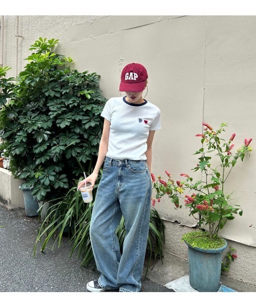 My sugar Babe(マイシュガーベイブ)の「lib knit t-shirt(Tシャツ/カットソー・メンズ・オフホワイト/ダークネイビー・フリー)」の7枚目の写真
