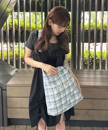 kutirlune/チェック柄2wayバッグ