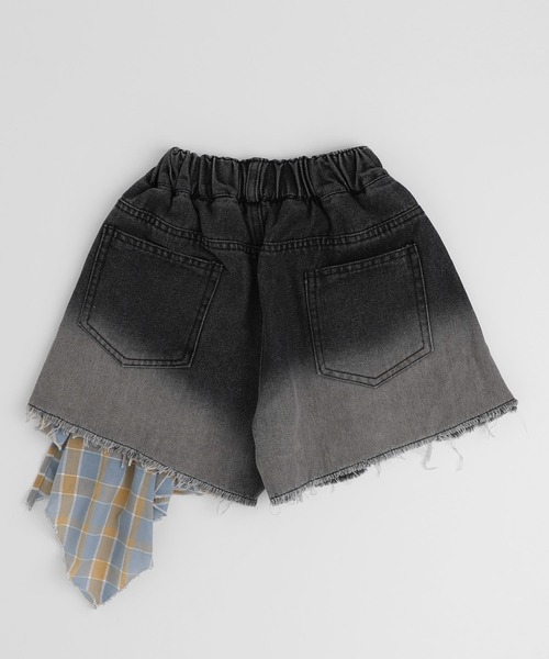 URBAN CHERRY(アーバンチェリー)の「チャックシャツドッキングデニムショートパンツ(デニムパンツ・キッズ・ブラック・120cm/130cm/140cm/150cm)」の21枚目の写真