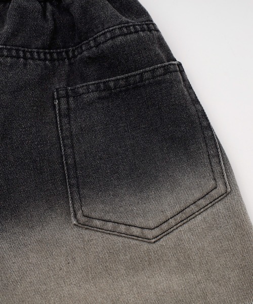 URBAN CHERRY(アーバンチェリー)の「チャックシャツドッキングデニムショートパンツ(デニムパンツ・キッズ・ブラック・120cm/130cm/140cm/150cm)」の7枚目の写真