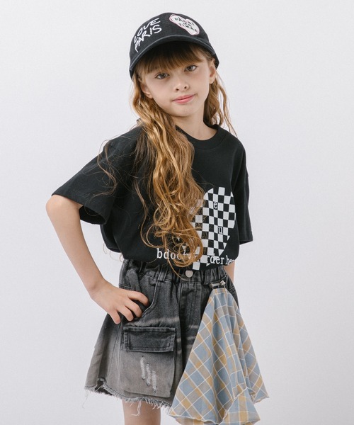 URBAN CHERRY(アーバンチェリー)の「チャックシャツドッキングデニムショートパンツ(デニムパンツ・キッズ・ブラック・120cm/130cm/140cm/150cm)」の22枚目の写真