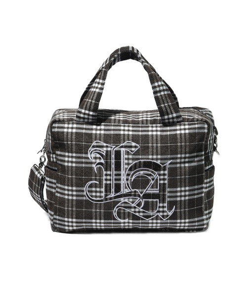 XLARGE(エクストララージ)の「PLAID TOTE BAG(トートバッグ・メンズ・ブラウン/ブラック/オリーブ・ONE SIZE)」の2枚目の写真