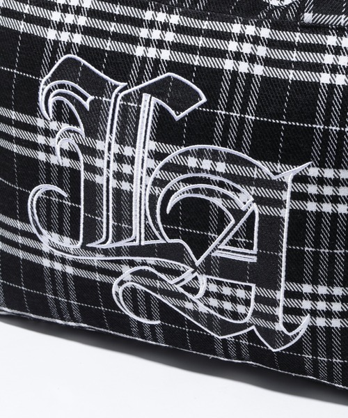 XLARGE(エクストララージ)の「PLAID TOTE BAG(トートバッグ・メンズ・ブラウン/ブラック/オリーブ・ONE SIZE)」の9枚目の写真