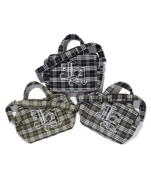 XLARGE(エクストララージ)の「PLAID TOTE BAG(トートバッグ・メンズ・ブラウン/ブラック/オリーブ・ONE SIZE)」の6枚目の写真